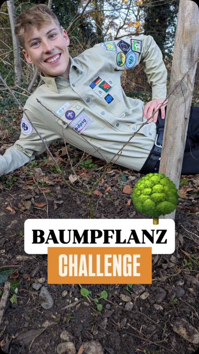 Wir wurden von der @dpsg_pfullendorf nominiert im Rahmen der #baumpflanzchallenge einen 🌳 zu pflanzen. 
Natürlich haben wir die Herausforderung angenommen und eine heimische Eiche im Prinzengarten in Sigmaringen gepflanzt 🌱
Doch jetzt seid ihr dran @dpsg_bingen und @malteser_jugend_sigmaringen 🫵🏼 wir wollen sehen wie ihr in den nächsten zwei Wochen einen Baum pflanzt 👀 Solltet ihr dass nicht schaffen, dann wollen wir von den Maltesern einen kostenlosen erste Hilfe Kurs ⛑️ haben und von den Pfadis aus Bingen zum Essen eingeladen werden mit selbst gemachter Pizza 🍕 
Wir freuen uns auf eure Videos 🤩

#baumpflanzchallenge #nominiert #dpsg